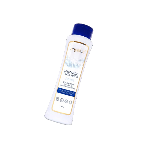 Shampoo Anticaspa Anyeluz Sin Sal 400ml – Controla la Caspa y Cuida el Cuero Cabelludo